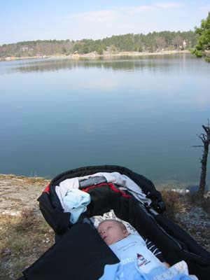 P&aring; promenad med pappa, fin utsikt! 