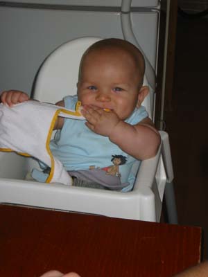 ...jag busar med hakklappen. 