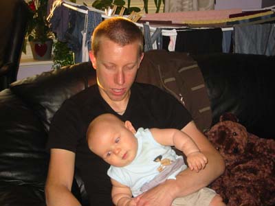 Pappa och jag har det mysigt... 