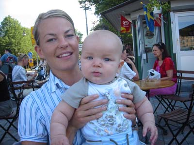 Jag och mammas kompis Annika. 