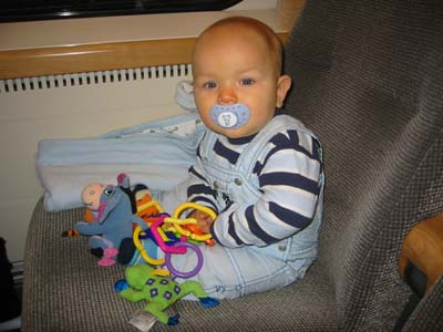 Jag p&aring; t&aring;get till Helsingborg.