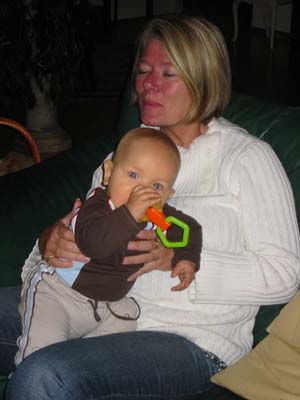 Jag sitter hos farmor...