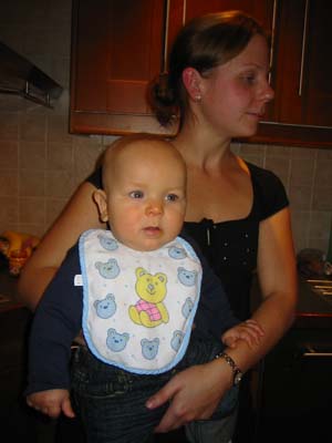 Jag och Jannica p&aring; Elins f&ouml;delsedag. 