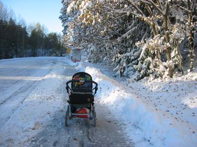 Jag och mamma &auml;r ute... 