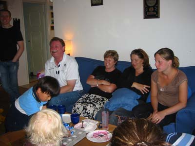 Pappa, Sigge, Sollan, mormor, Jannica, Elin och Lucas 