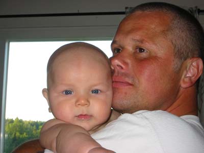 Jag och morfar myser... 