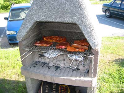 H&auml;r grillas b&aring;de det ena och det andra... 