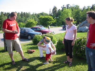 Patric, Adde, Elin, Jannica och pappa. 