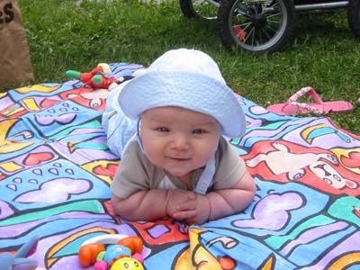 Tror inte det, men mamma &auml;r lika rolig hon. 