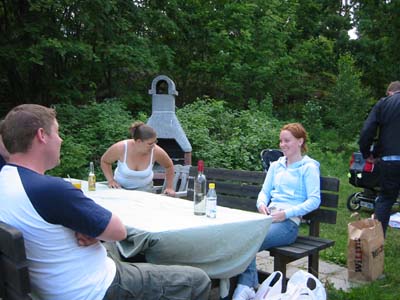 Patric, Mia och Malin. 